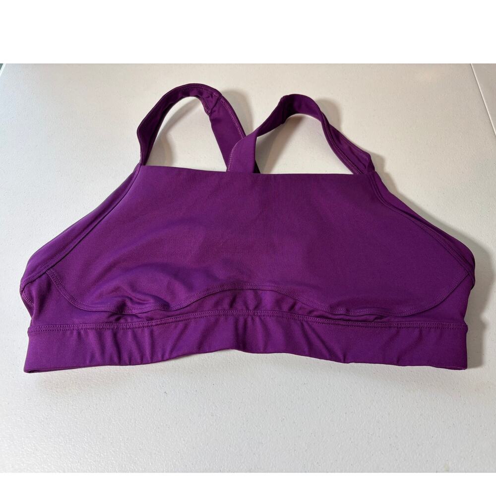 Old Navy Active Size XL Go-Dry Purple Wireless Pull-On High Support Sports Bra